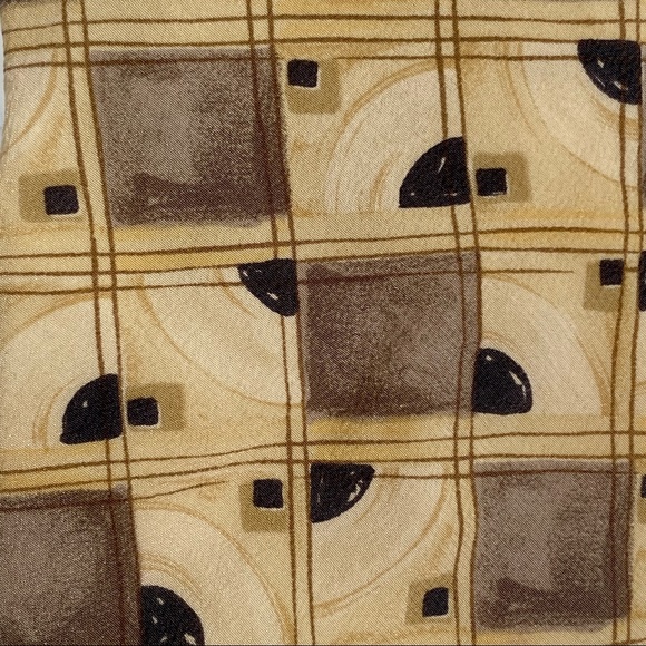 River Brand By Arrow Cream and Brown Square Tie - Picture 4 of 8